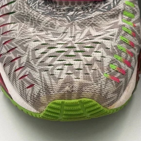 ASICS Gel Quantum 360‎ Women's Running Shoes Gray Pink Neon Size 8 - Picture 9 of 11